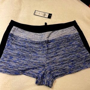 BCBG “Teagan” shorts never worn color is blue and black